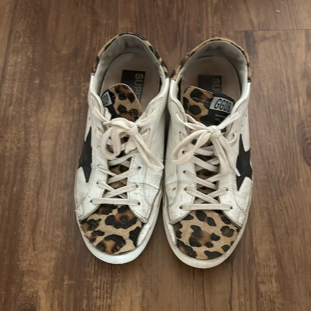 Golden Goose Leopard Sneakers
